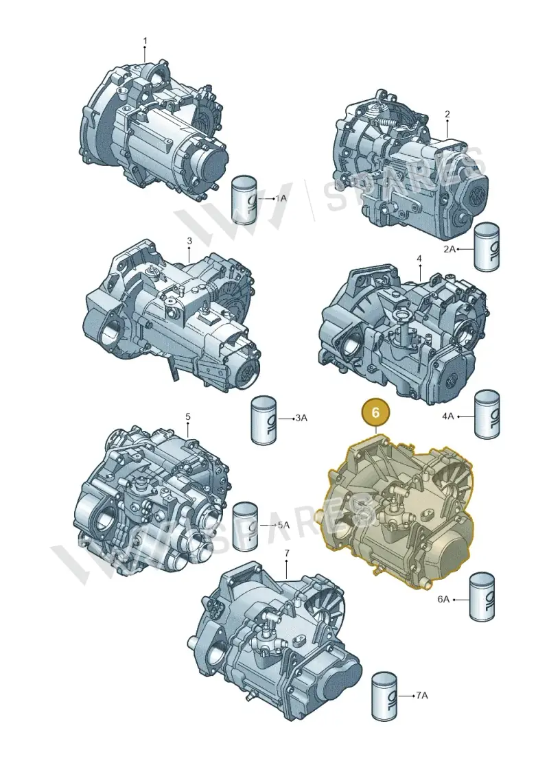 02T300020RX — Skoda Roomster (2010-2015) diagram 203300100, position 6