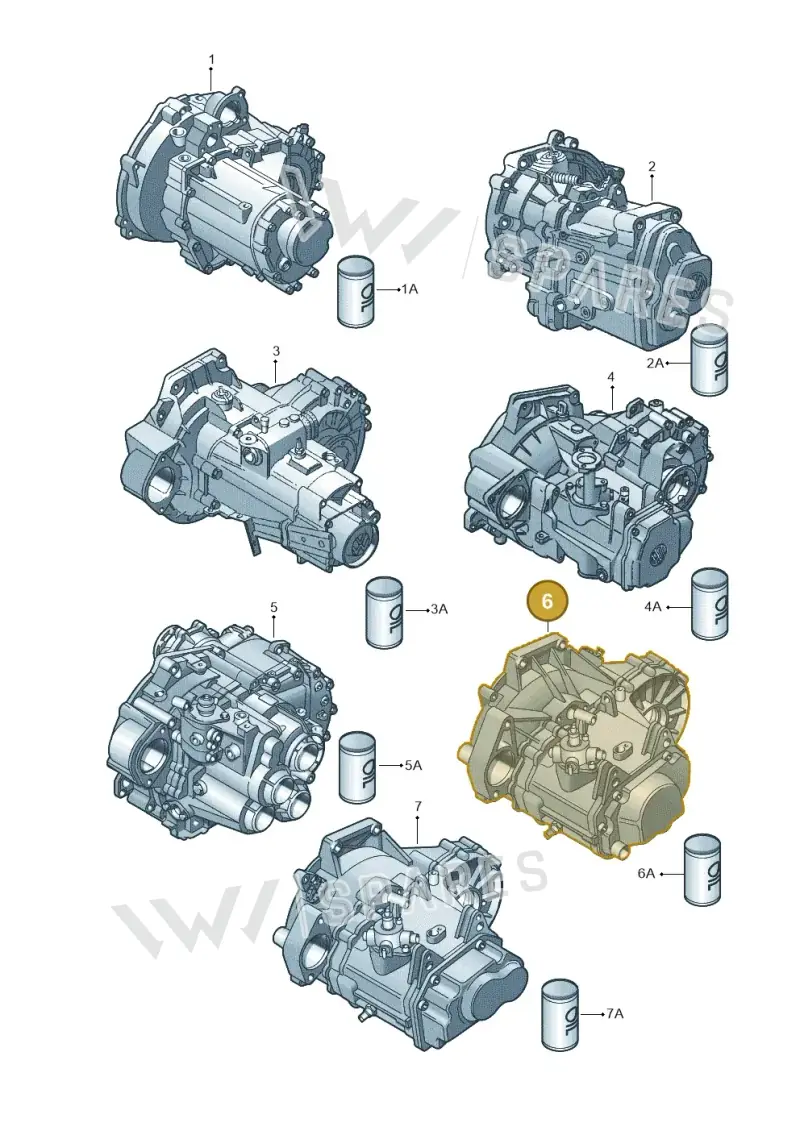 02T300057Q — Skoda Roomster (2010-2015) diagram 203300100, position 6