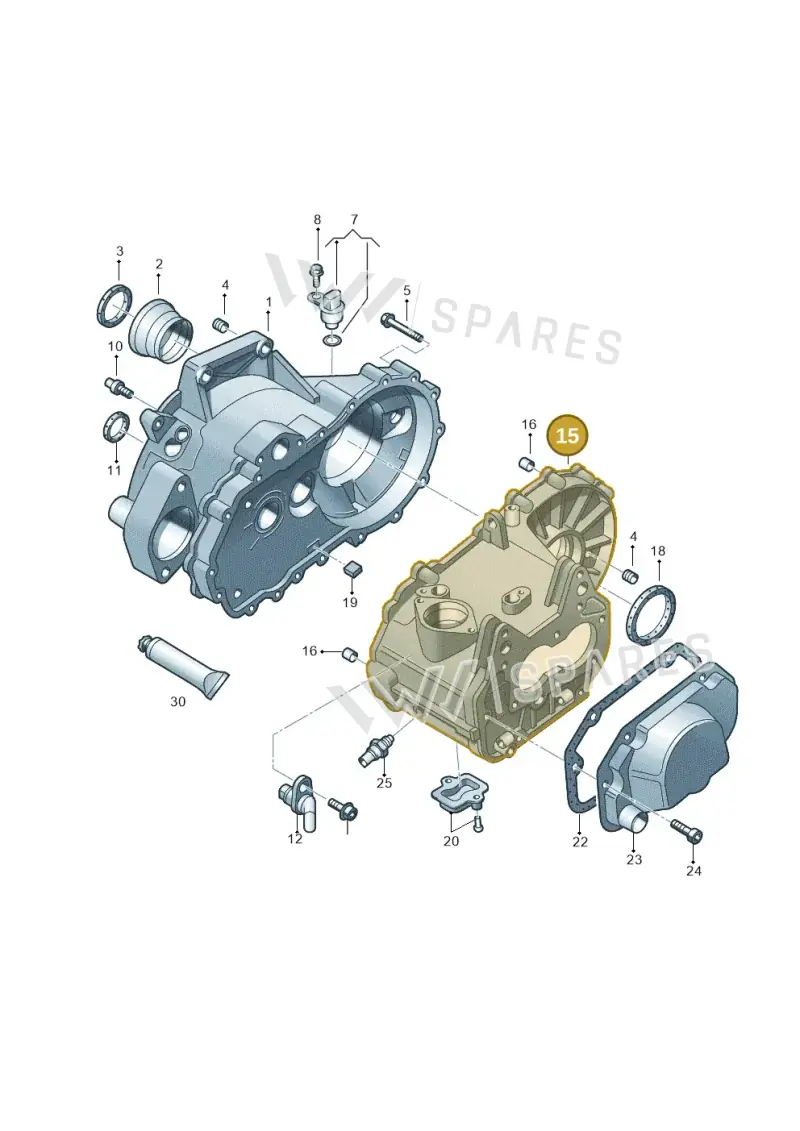02T301103AF — Volkswagen Polo (2012-2014) diagram 672301330, position 15