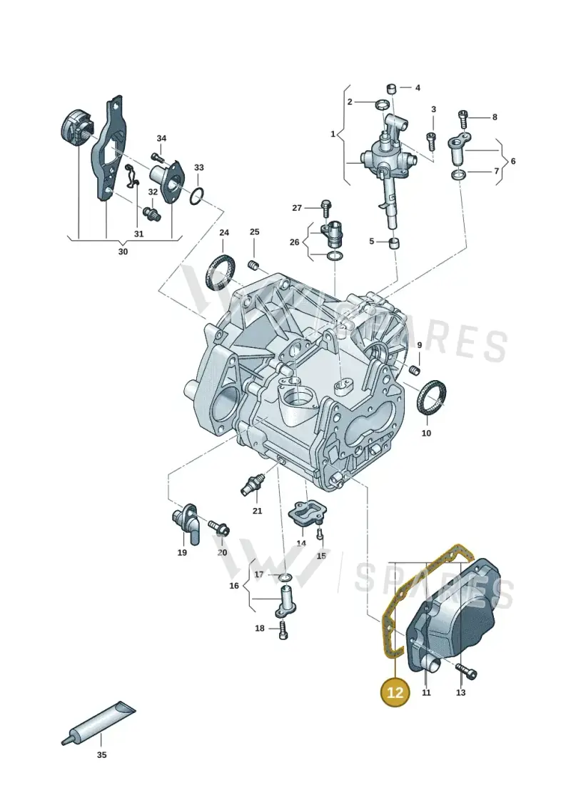 02T301215H — Volkswagen Taigo (2021-2024) diagram 2f0301110, position 12
