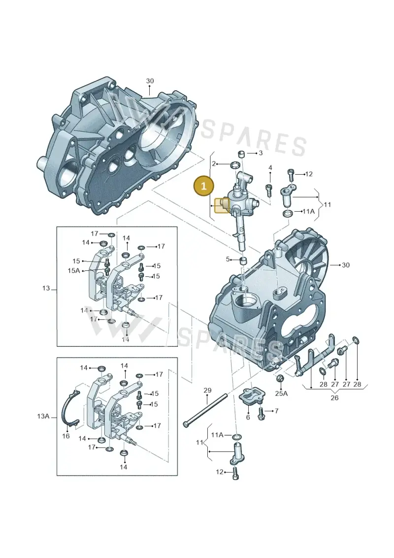02T301230J — Volkswagen FOX                  M.05> (2005-) diagram 253311840, position 1