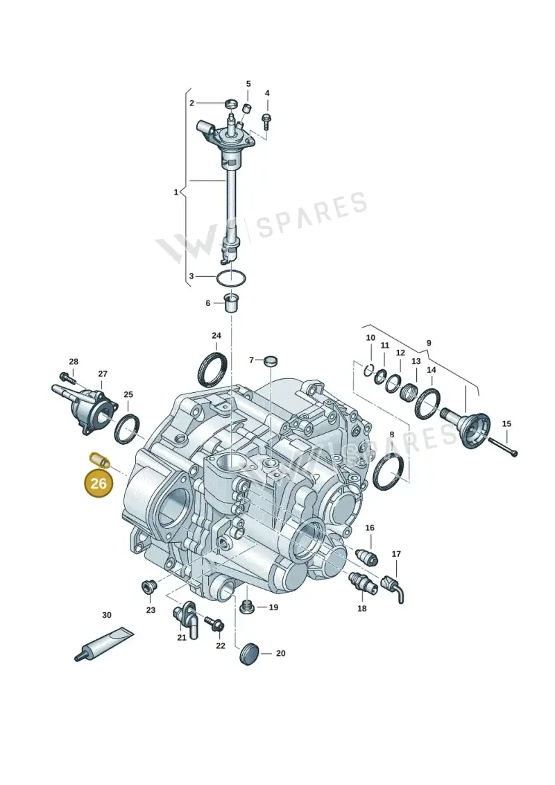 02T301234F — Volkswagen Tiguan 2.0 4Motion (2016-2024) diagram 2ka300570, position 26
