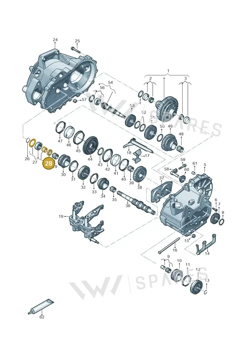 02T311155A — Volkswagen Golf 2.0 BlueMotion (2019-2024) diagram 827305060, position 28