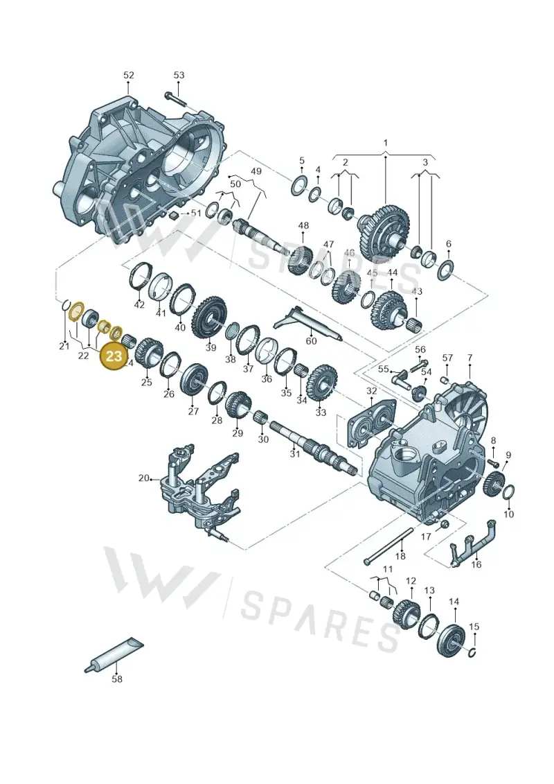02T311155A — Volkswagen Taigo (2021-2024) diagram 837305030, position 23