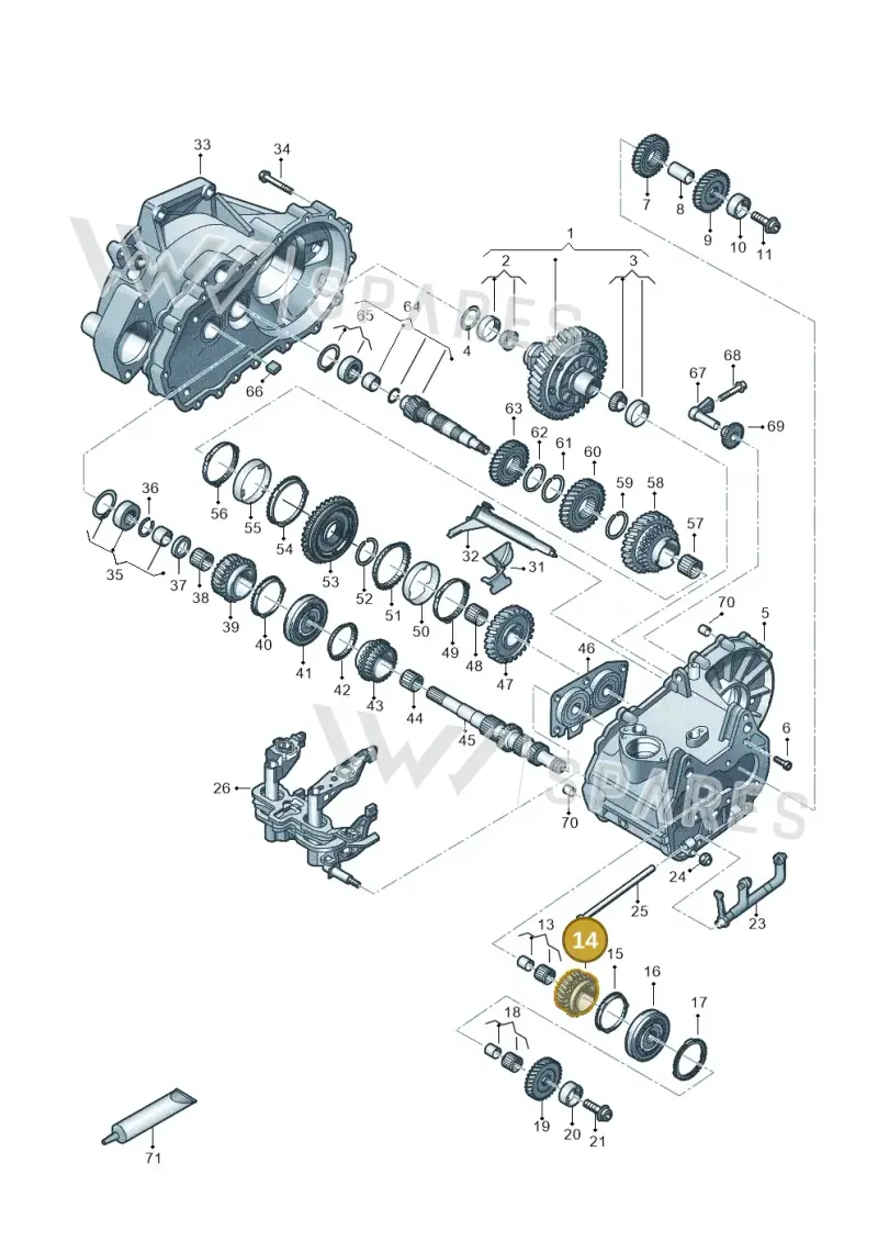 02T311158AN — Volkswagen Taigo (2021-2024) diagram 827310030, position 14