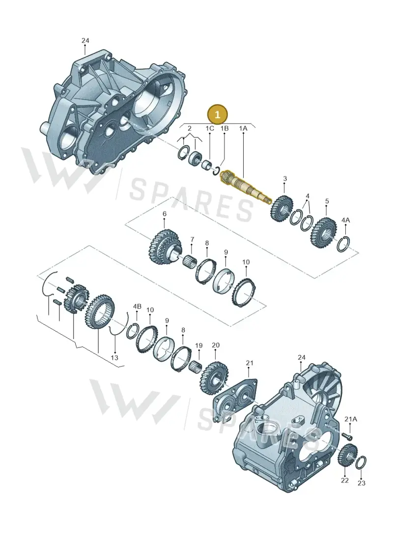 02T311198R — Volkswagen Golf estate (2009-2013) diagram 225311320, position 1