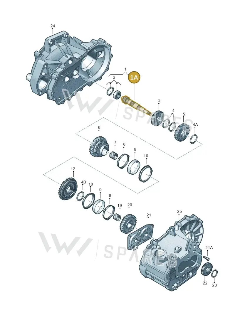 02T311205F — Volkswagen Polo (2014-2022) diagram 794311070, position 1A