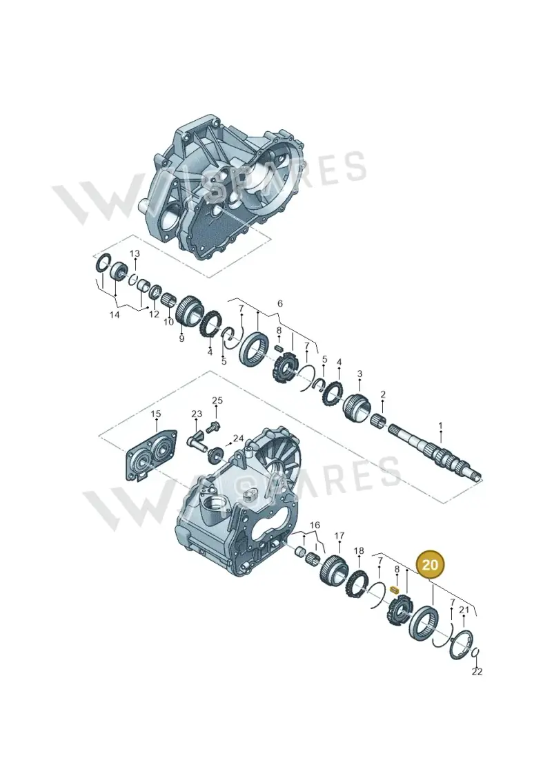 02T311241F — Volkswagen Up! 1.0 TSI (2013-2017) diagram 559311330, position 20