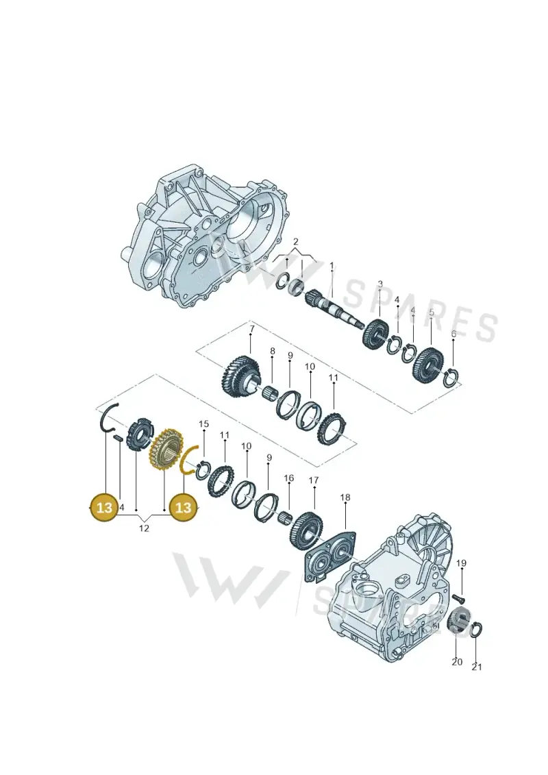 02T311249A — Volkswagen Up! 1.0 TSI (2013-2017) diagram 559311320, position 13
