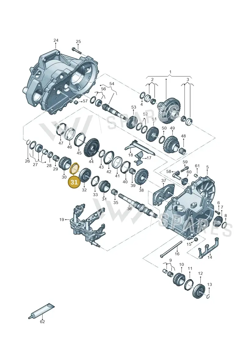 02T311269F — Volkswagen Golf 2.0 BlueMotion (2019-2024) diagram 827305060, position 31