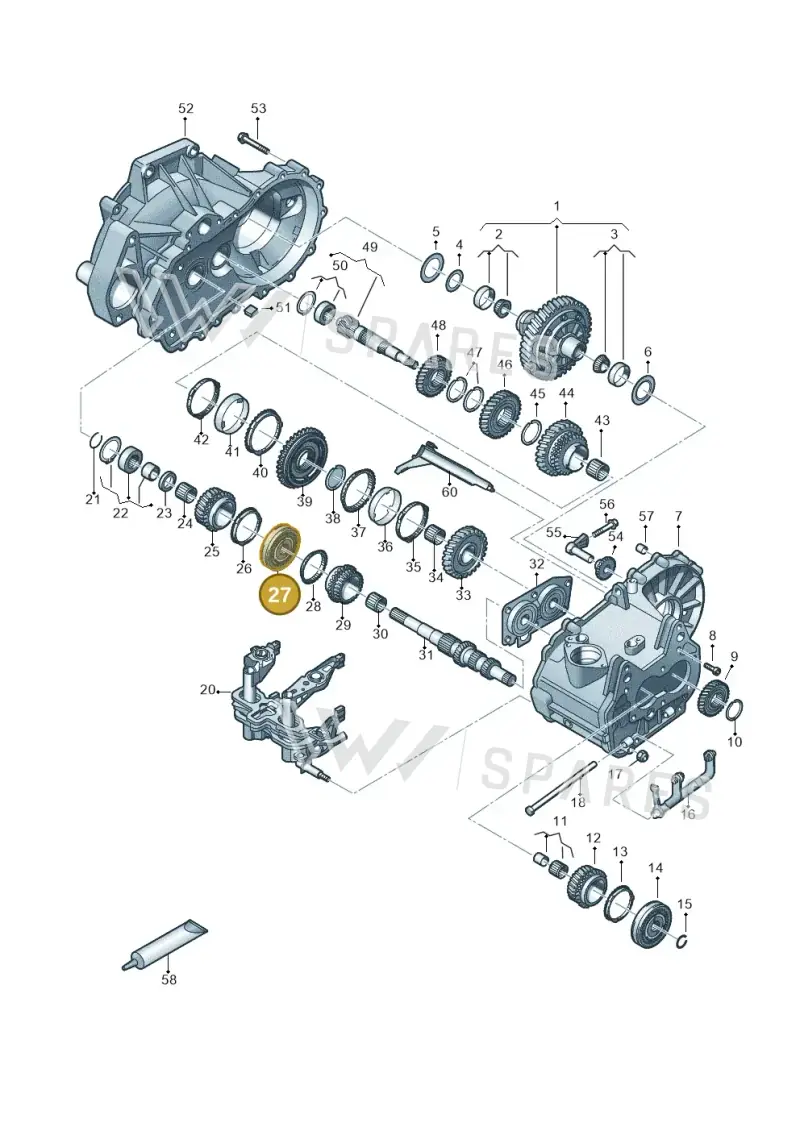 02T311301F — Volkswagen T-Cross 1,0 (2018-2024) diagram 837305030, position 27