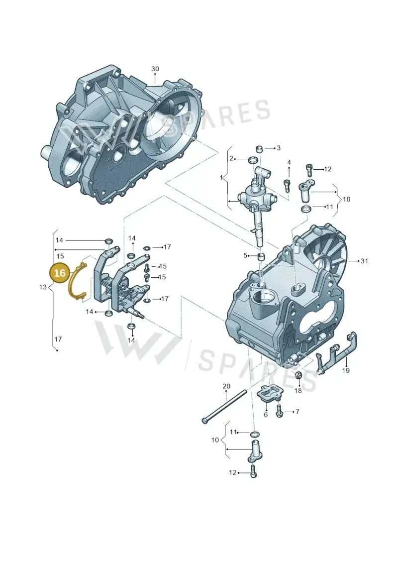 02T311669M — Volkswagen Jetta 1.6 (2014-2018) diagram 420311840, position 16