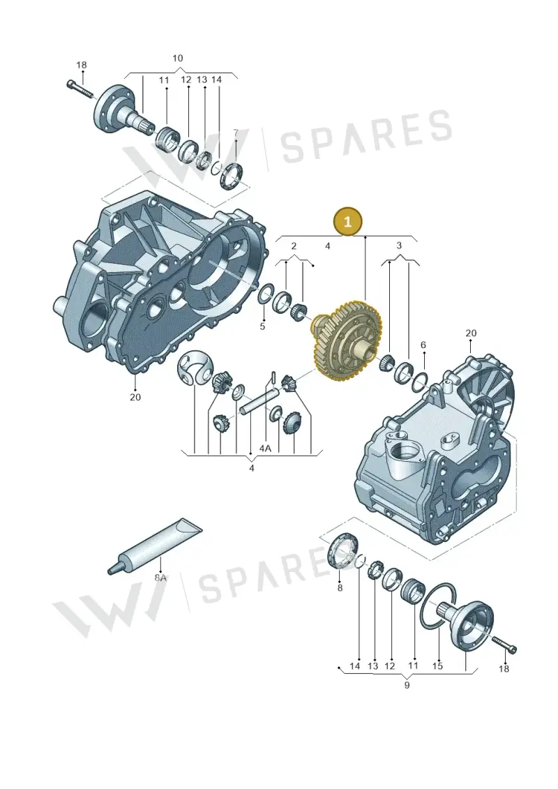 02T409021AP — Volkswagen Golf estate (2009-2013) diagram 420409170, position 1