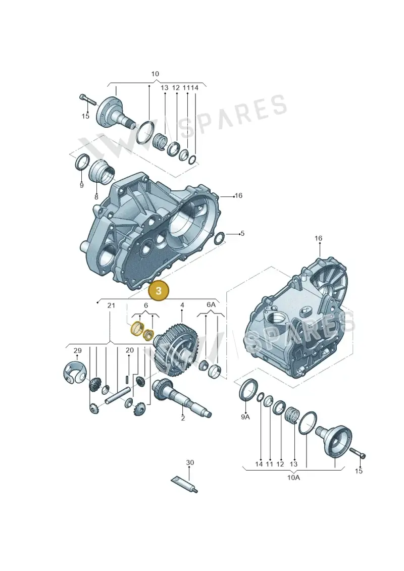 02T409021CF — Volkswagen Gran Santana (2015-2019) diagram 865409170, position 3