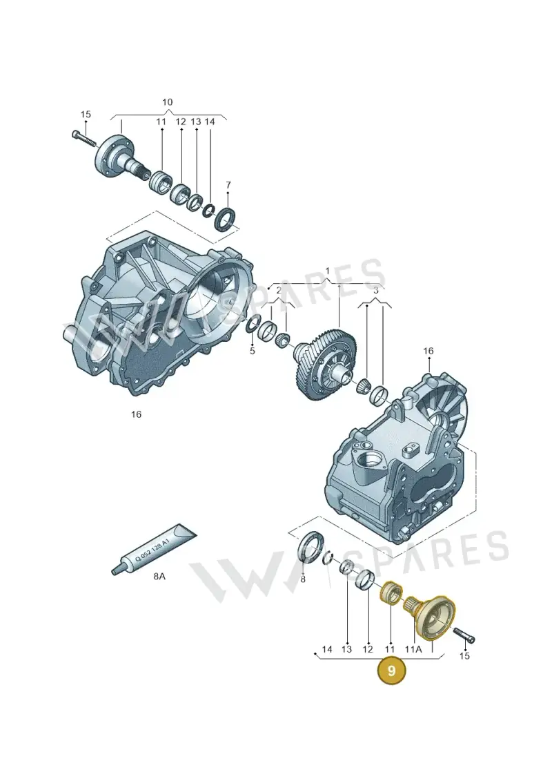 02T409343E — Volkswagen Bora (2018-) diagram 437409017, position 9