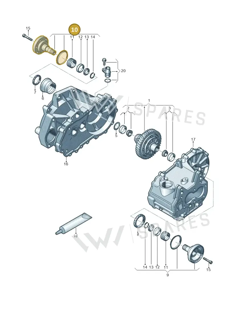 02T409344D — Volkswagen Polo (2014-2022) diagram 773409160, position 10