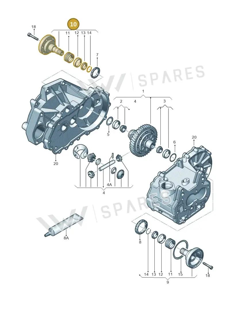 02T409344 — Volkswagen Jetta (2013-2014) diagram 420409170, position 10