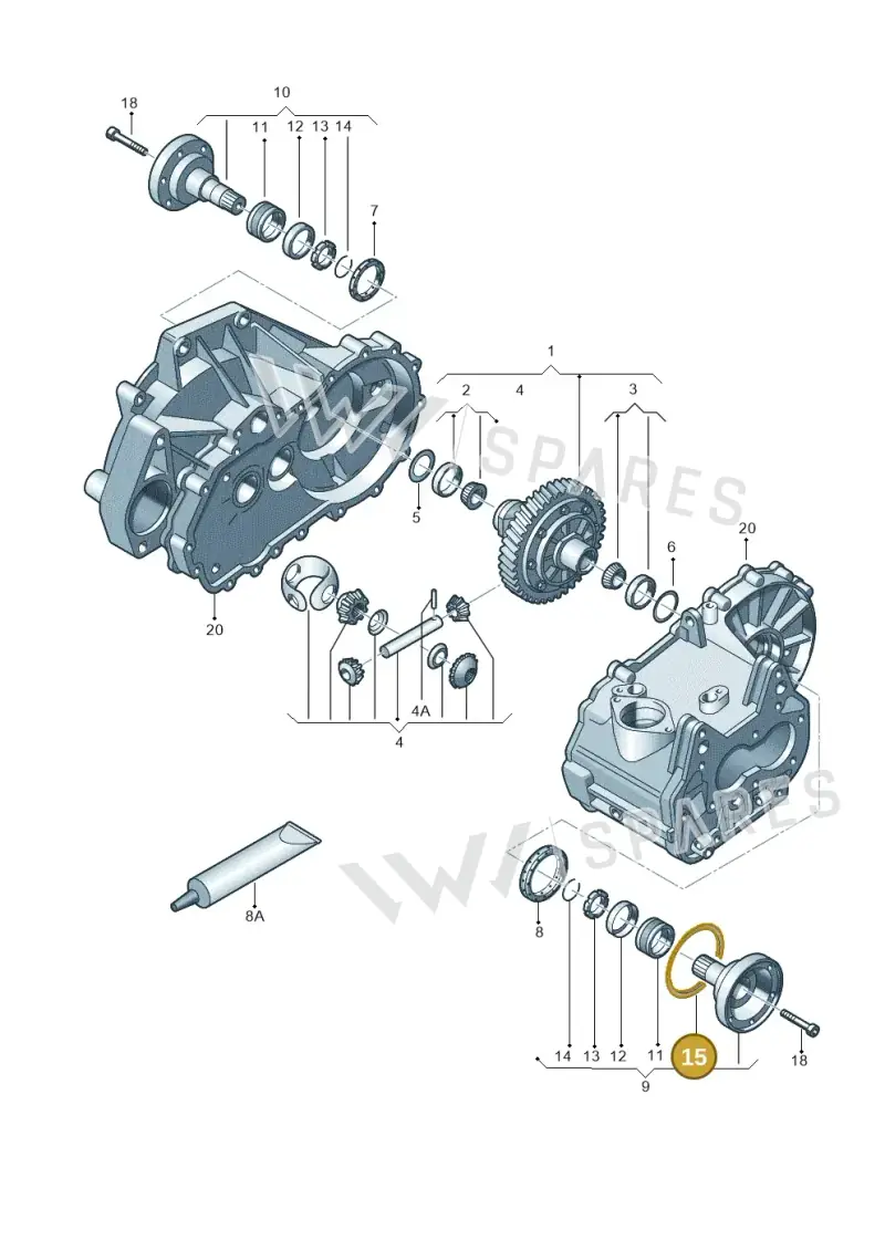 02T409375B — Volkswagen Jetta (2013-2014) diagram 420409170, position 15