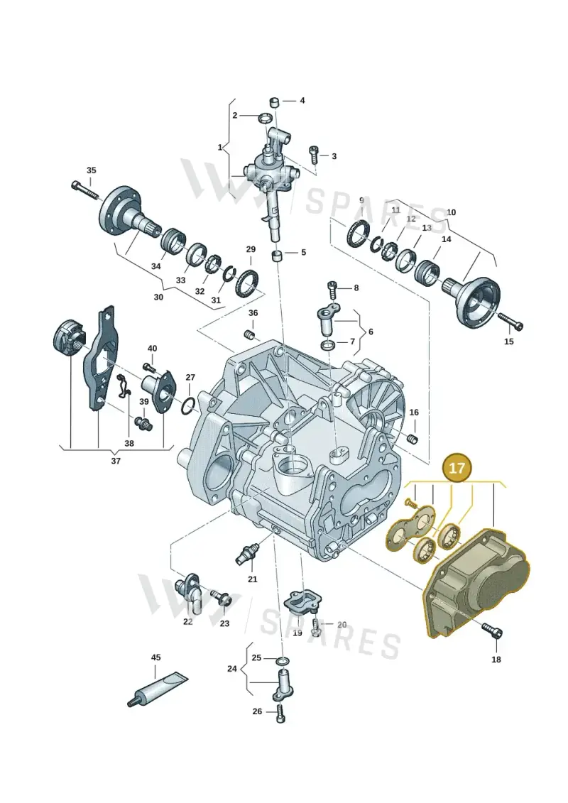 02U301201G — Volkswagen Taigo (2021-2024) diagram 2f0301120, position 17