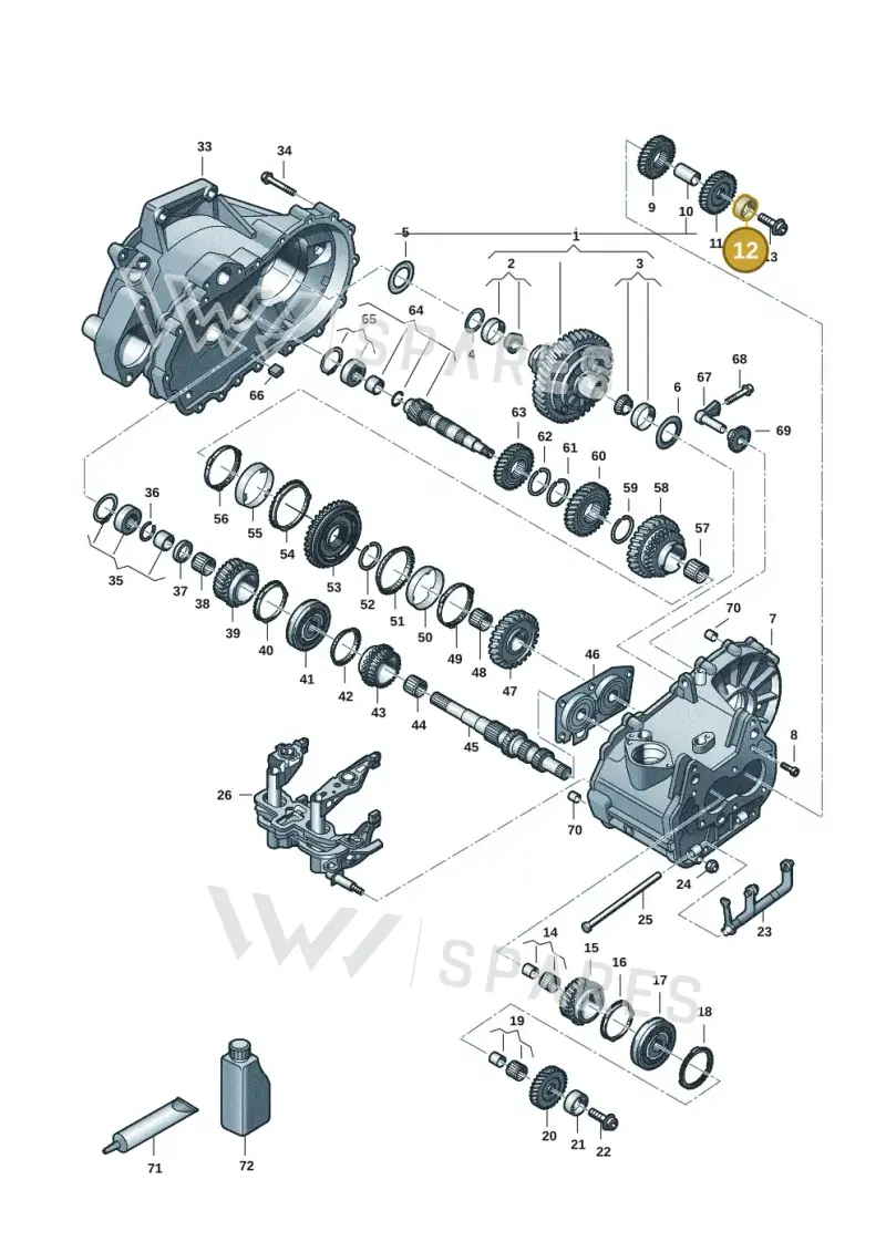 02U311122G — Volkswagen Virtus 1,0 (2022-) diagram 62a305040, position 12