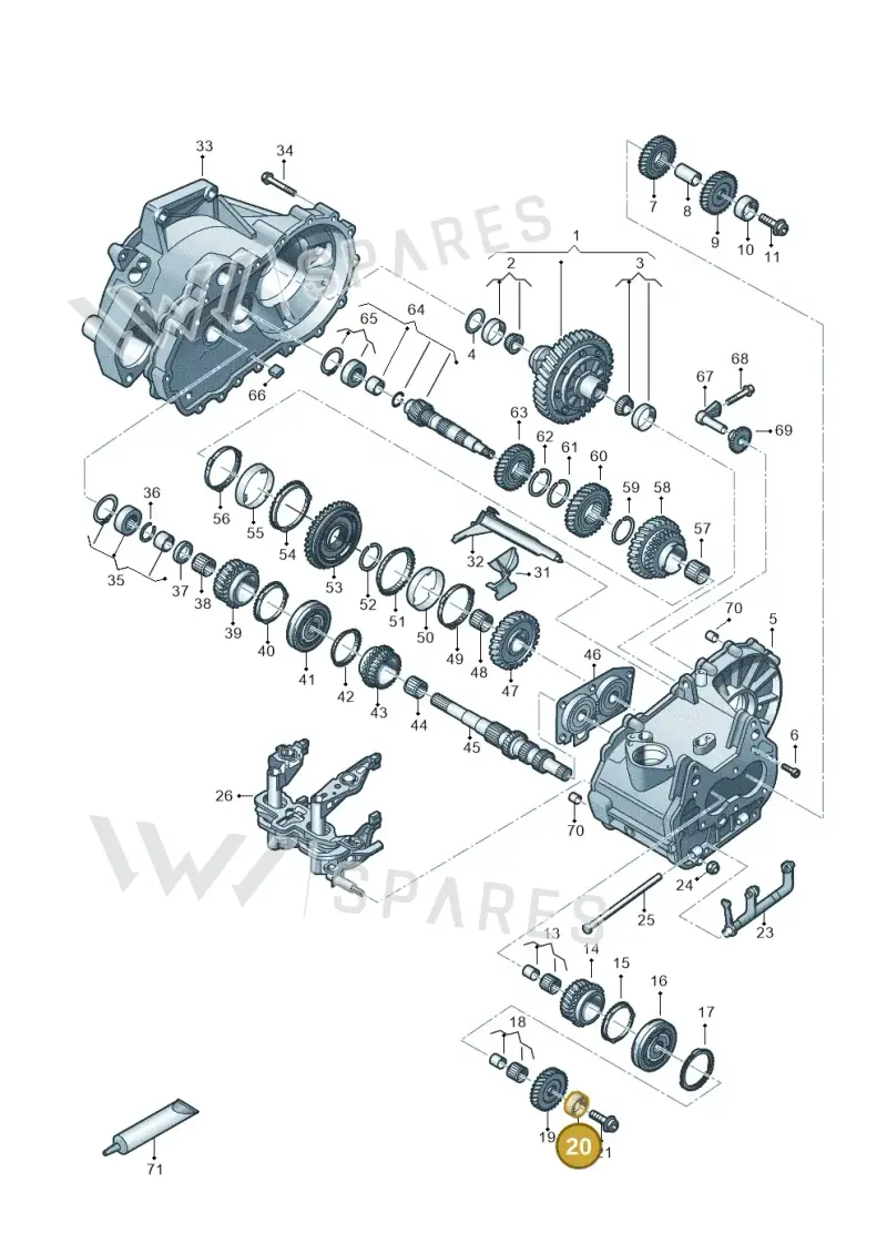 02U311122H — Volkswagen Taigo (2021-2024) diagram 827310030, position 20