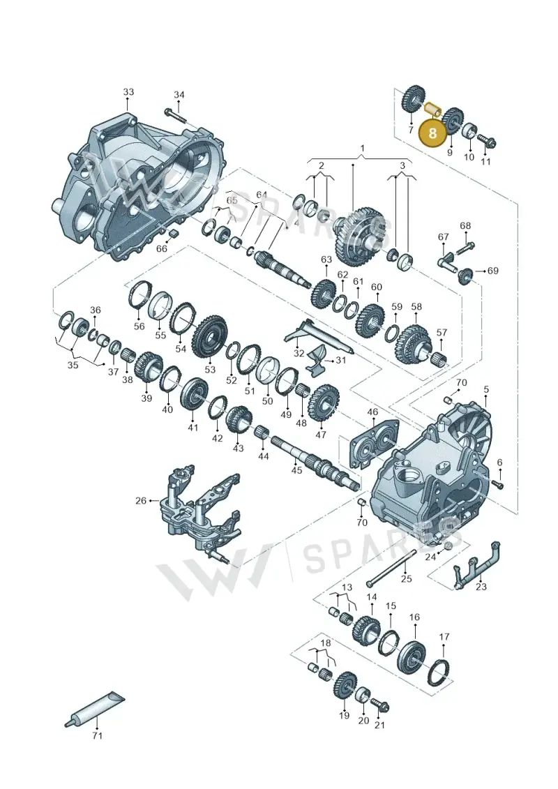 02U311600A — Volkswagen Taigo (2021-2024) diagram 827310030, position 8
