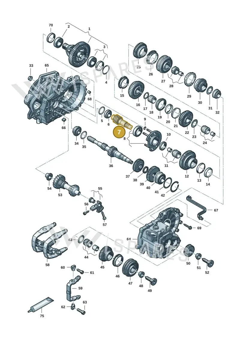 02Z311205C — Volkswagen Caravelle (2015-2019) diagram 7ep300806, position 7