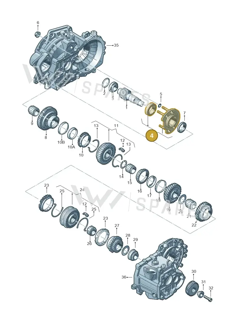 02Z398206 — Volkswagen Transp. caravelle (2011-2015) diagram 201311380, position 4