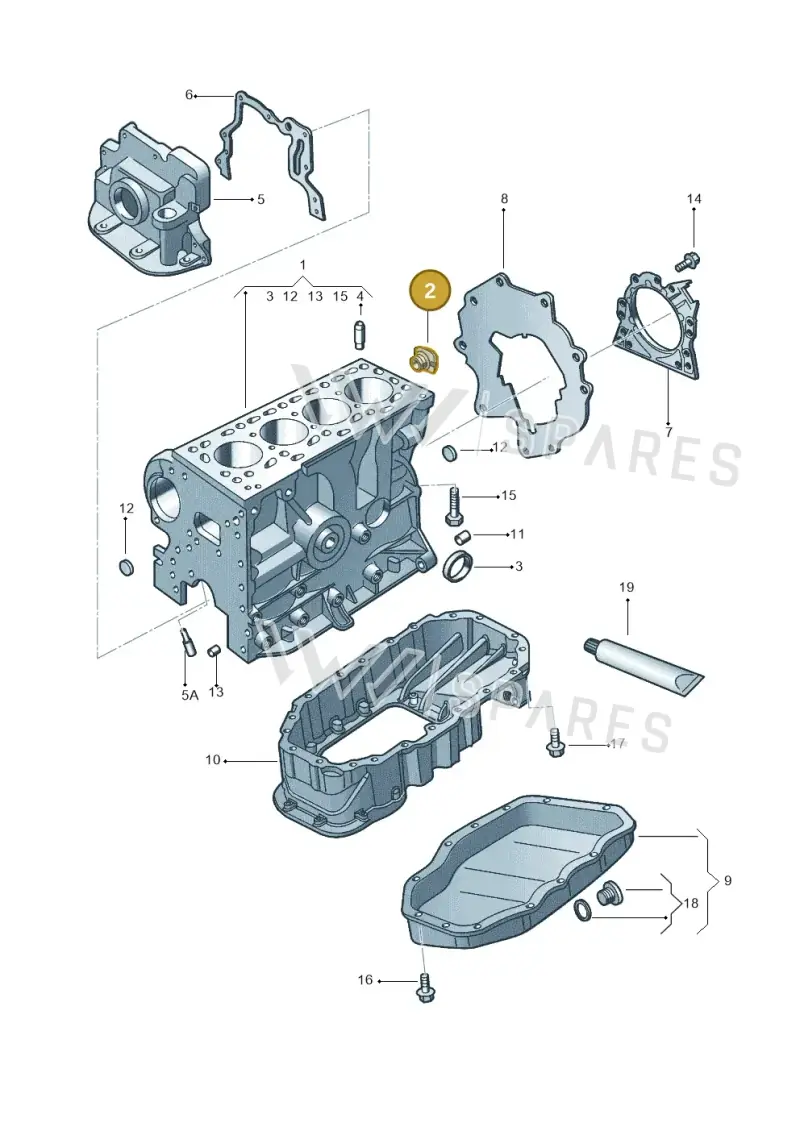 030103037E — Volkswagen Polo (2011-2014) diagram 315103070, position 2