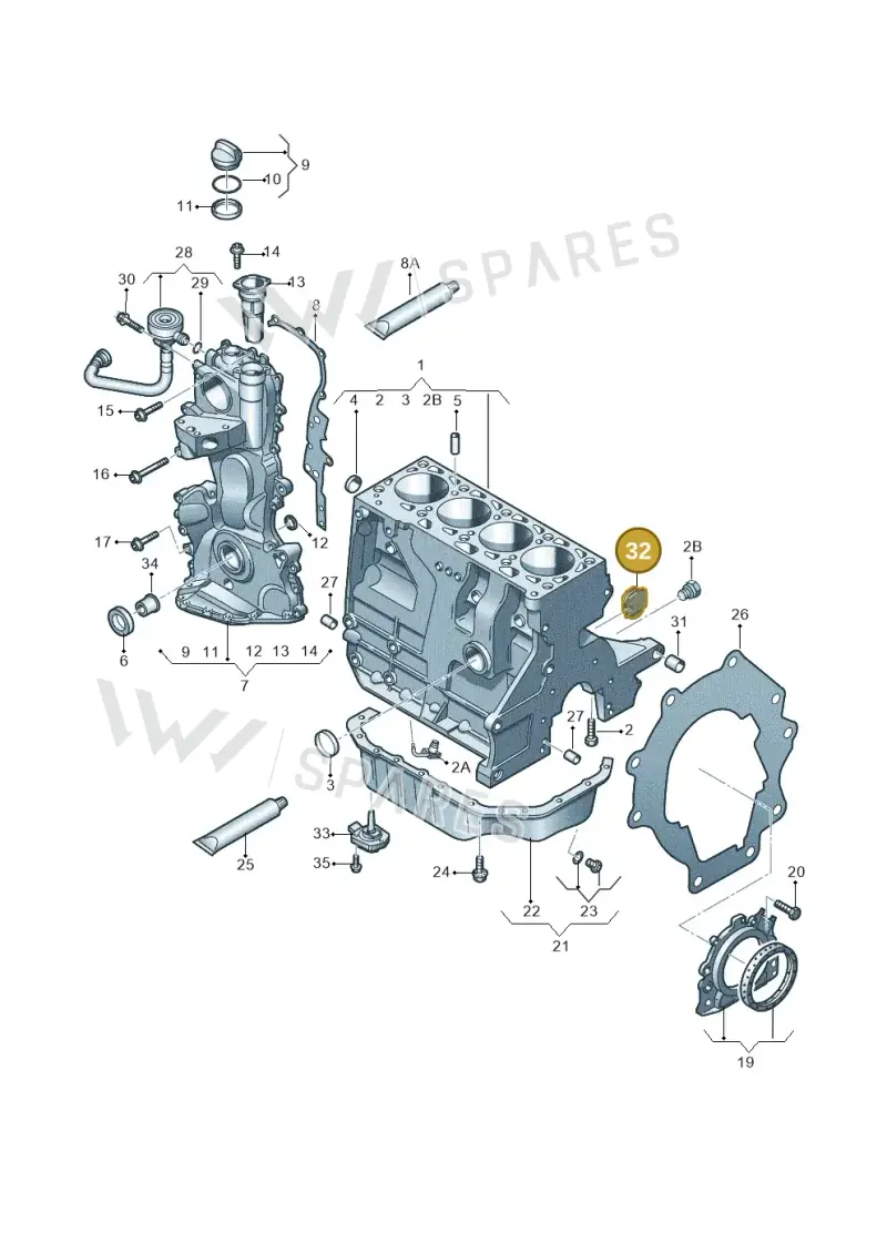 030103037E — Volkswagen Passat estate (2008-2011) diagram 474103050, position 32