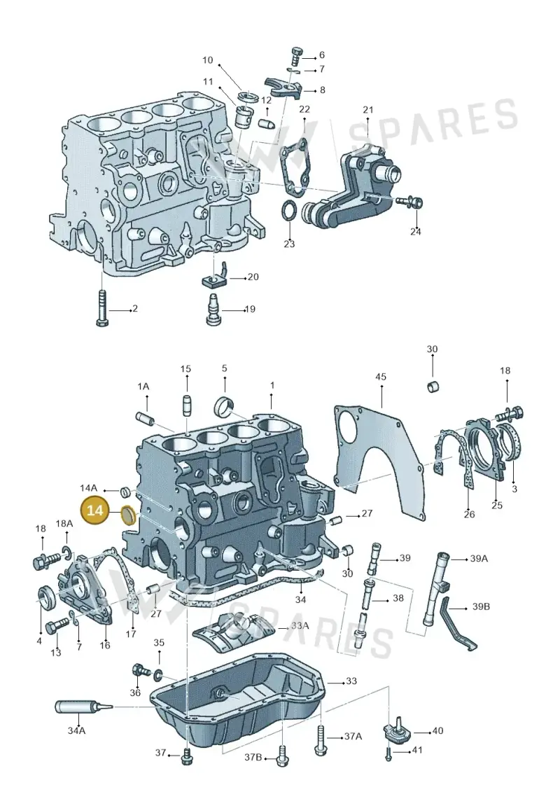 030103113 — Volkswagen 3B0 platform diagram 118103100, position 14