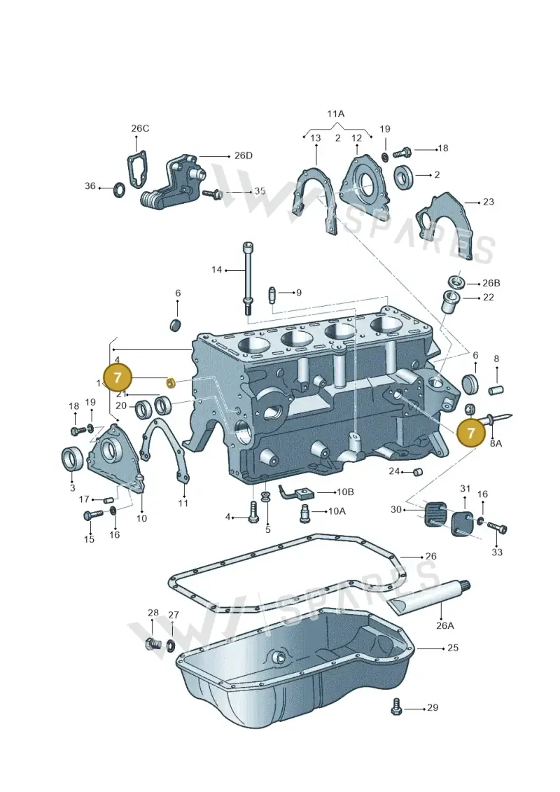 030103113 — Volkswagen GOL 2P/4P            M.06> (2005-) diagram 303103100, position 7