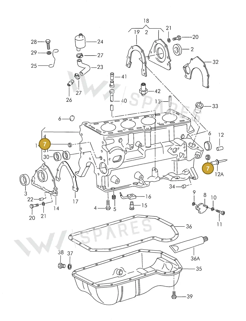 030103113 — Volkswagen 325 platform diagram 311103100, position 7