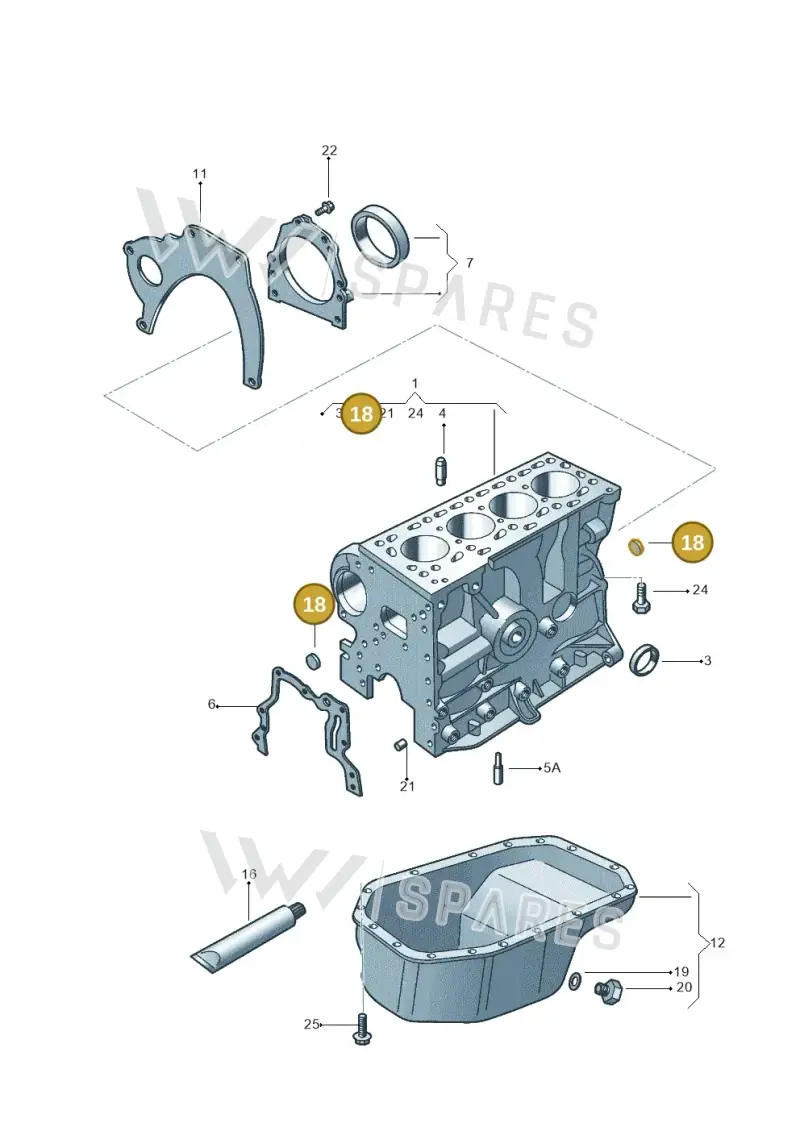 030103113 — Volkswagen Crossfox (2014-2021) diagram 558103050, position 18