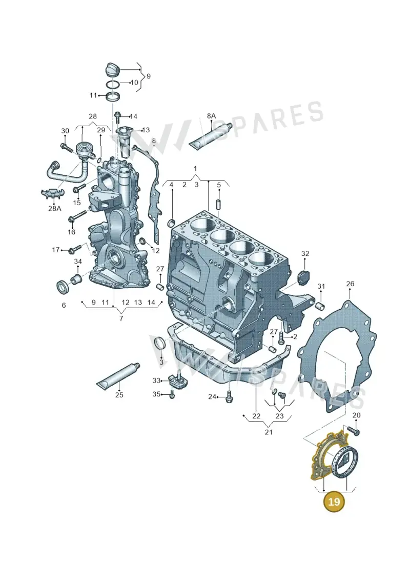 030103171T — Volkswagen GOLF VARIANT           07> (2007-) diagram 253103120, position 19