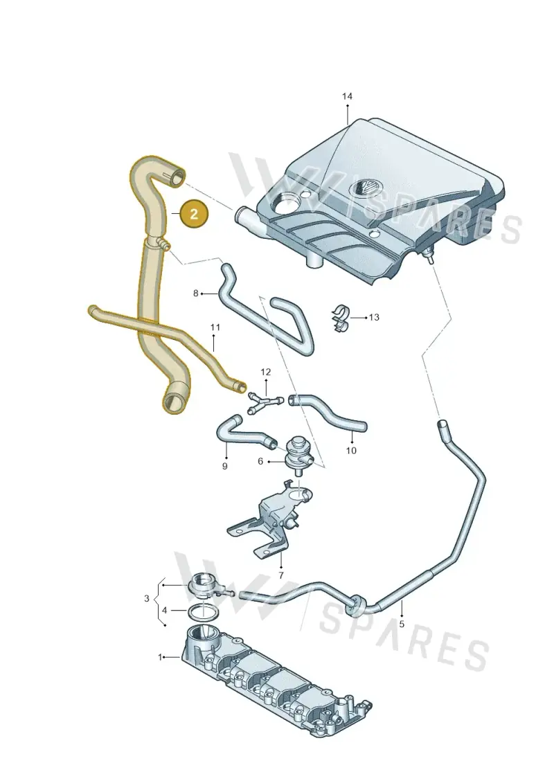 030103474Q — Volkswagen LUPO/3L TDI (1998-2003) diagram 231103360, position 2