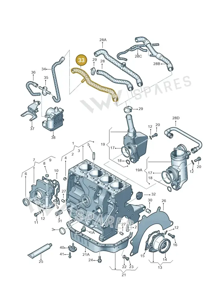 030103474Q — Volkswagen LUPO/3L TDI (2003-2005) diagram 231103050, position 33