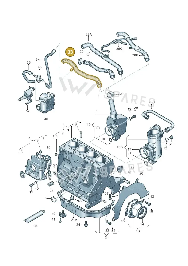030103474Q — Volkswagen LUPO/3L TDI (2003-2005) diagram 231103050, position 33