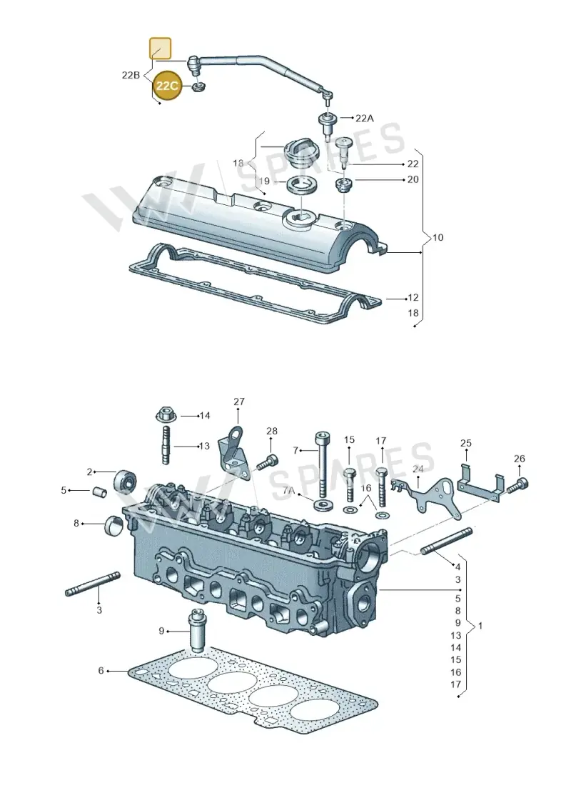 030103638 — Volkswagen LUPO/3L TDI (1998-2003) diagram 158103300, position 22C