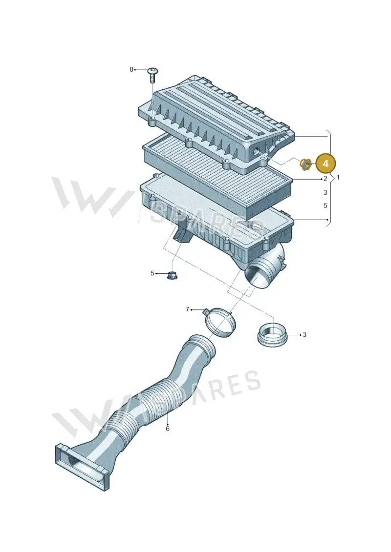 030103638 — Volkswagen Jetta 1.6 (2014-2018) diagram 640129150, position 4