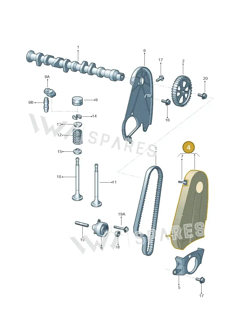 030109121P — Volkswagen GOL 2P/4P            M.06> (2005-) diagram 303109050, position 4