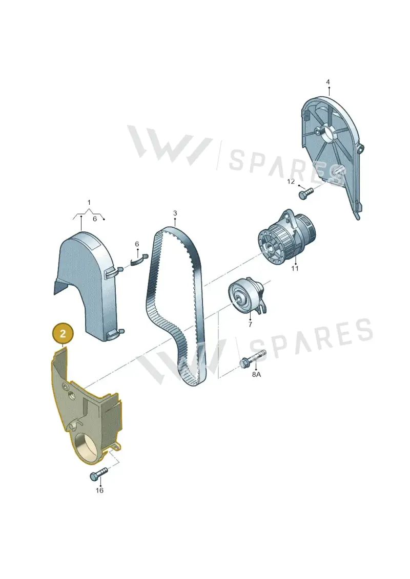 030109127AE — Volkswagen Spacefox (2014-2019) diagram 515109570, position 2