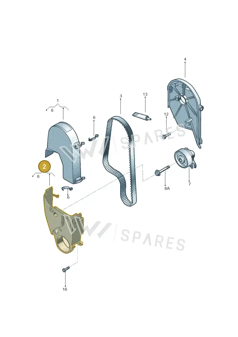 030109127AE — Volkswagen Voyage (2016-2023) diagram 558109500, position 2