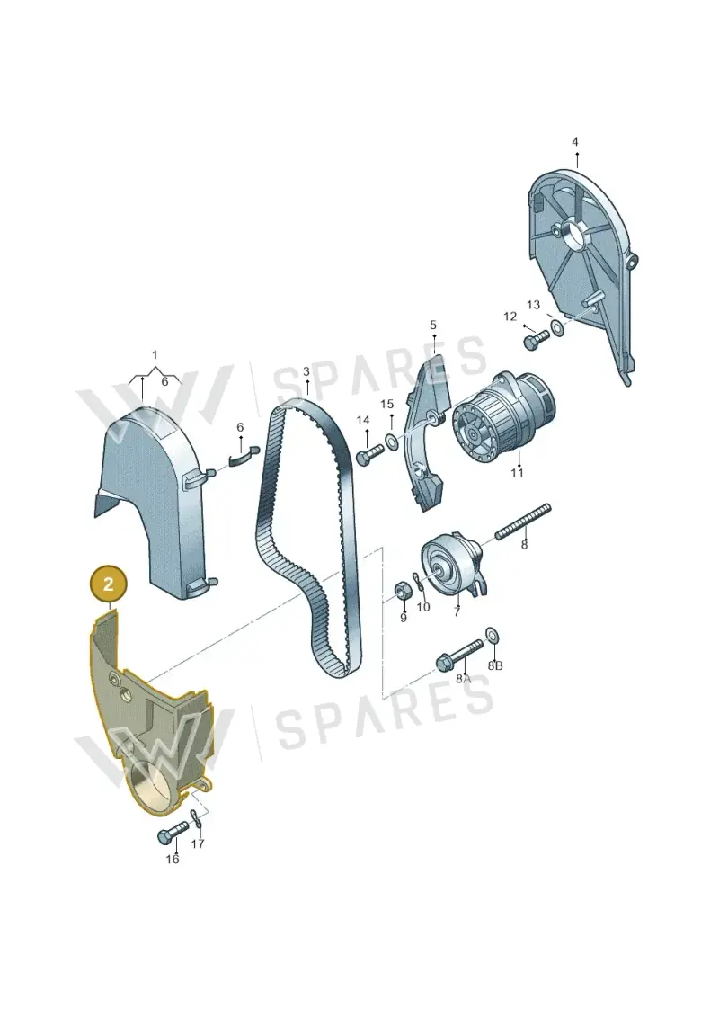 030109127AE — Volkswagen Polo (2011-2014) diagram 158109500, position 2
