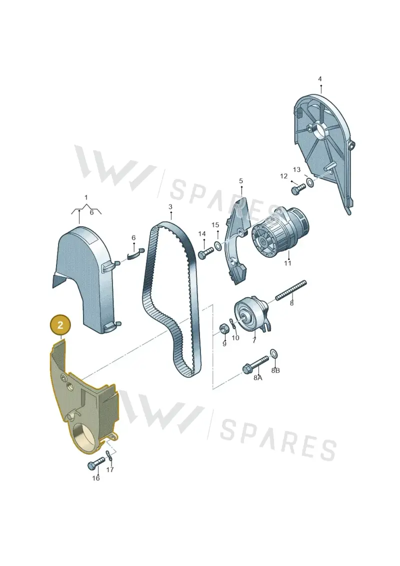 030109127Q — Volkswagen Kombi (2011-) diagram 158109500, position 2