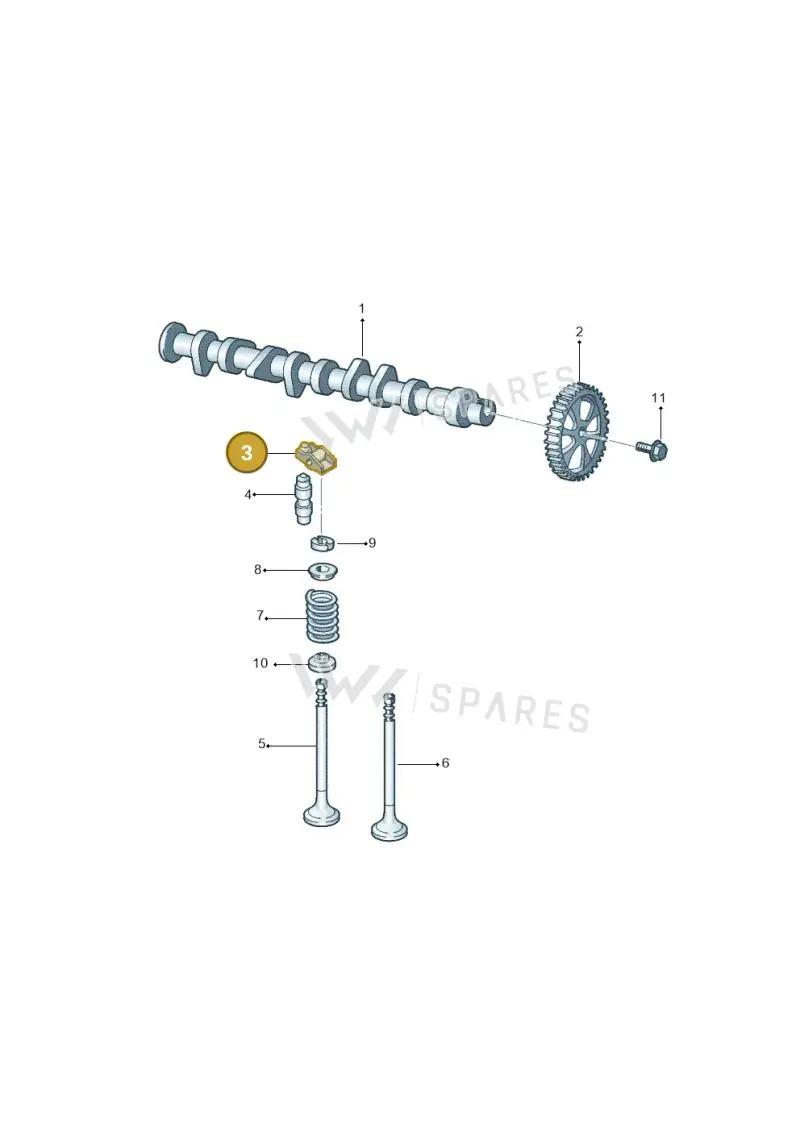 030109411B — Volkswagen FOX                    04> (2003-) diagram 357109000, position 3