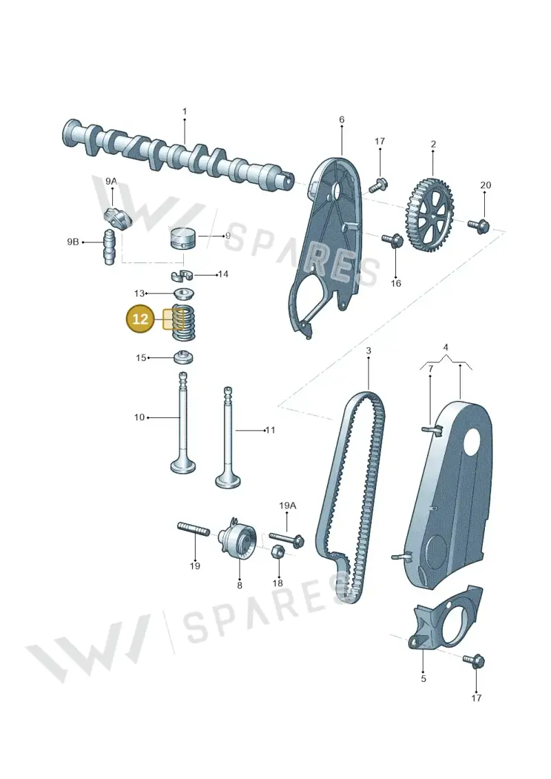 030109623J — Volkswagen GOL 2P/4P            M.06> (2005-) diagram 303109050, position 12