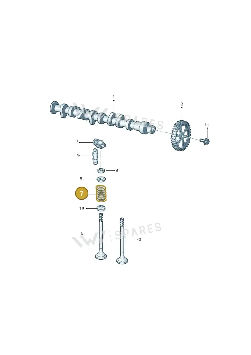 030109623J — Volkswagen FOX                    04> (2003-) diagram 357109000, position 7