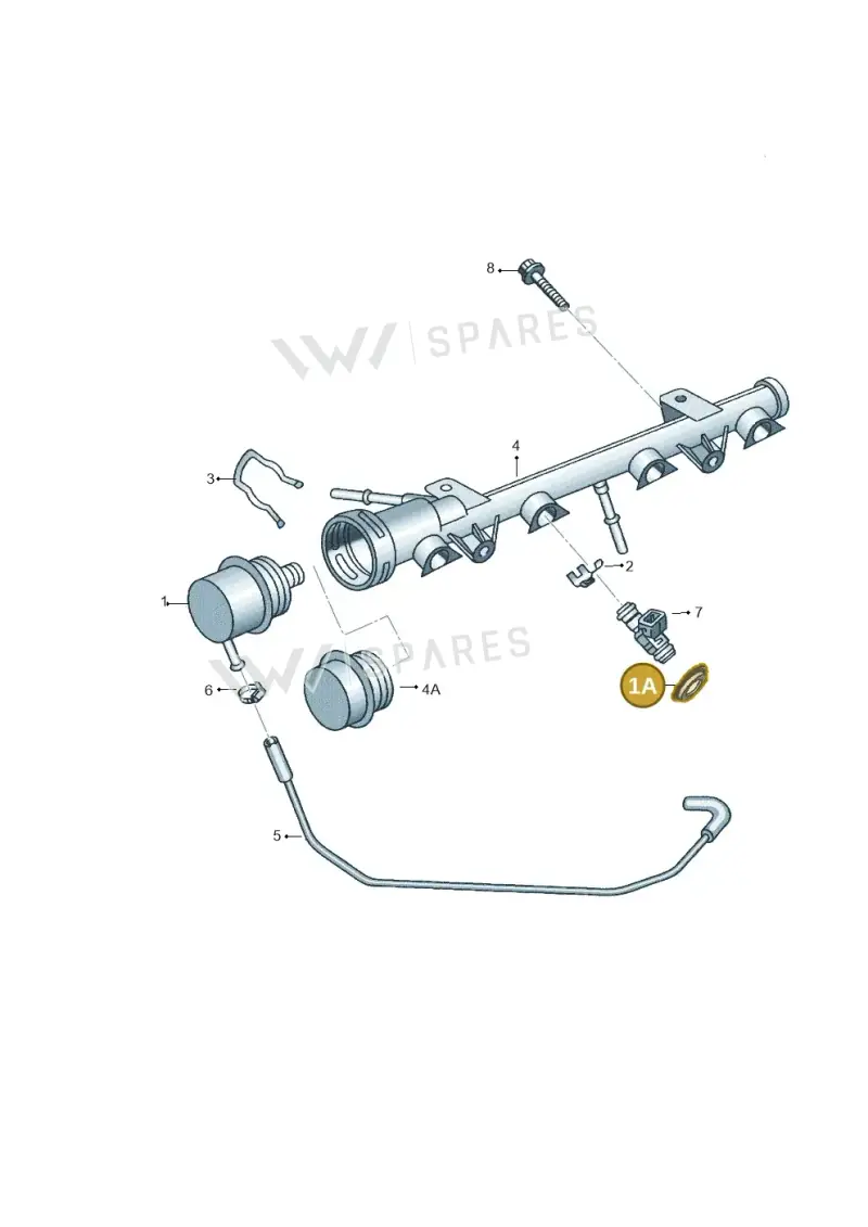030133026C — Volkswagen FOX                  M.05> (2005-) diagram 303133510, position 1A