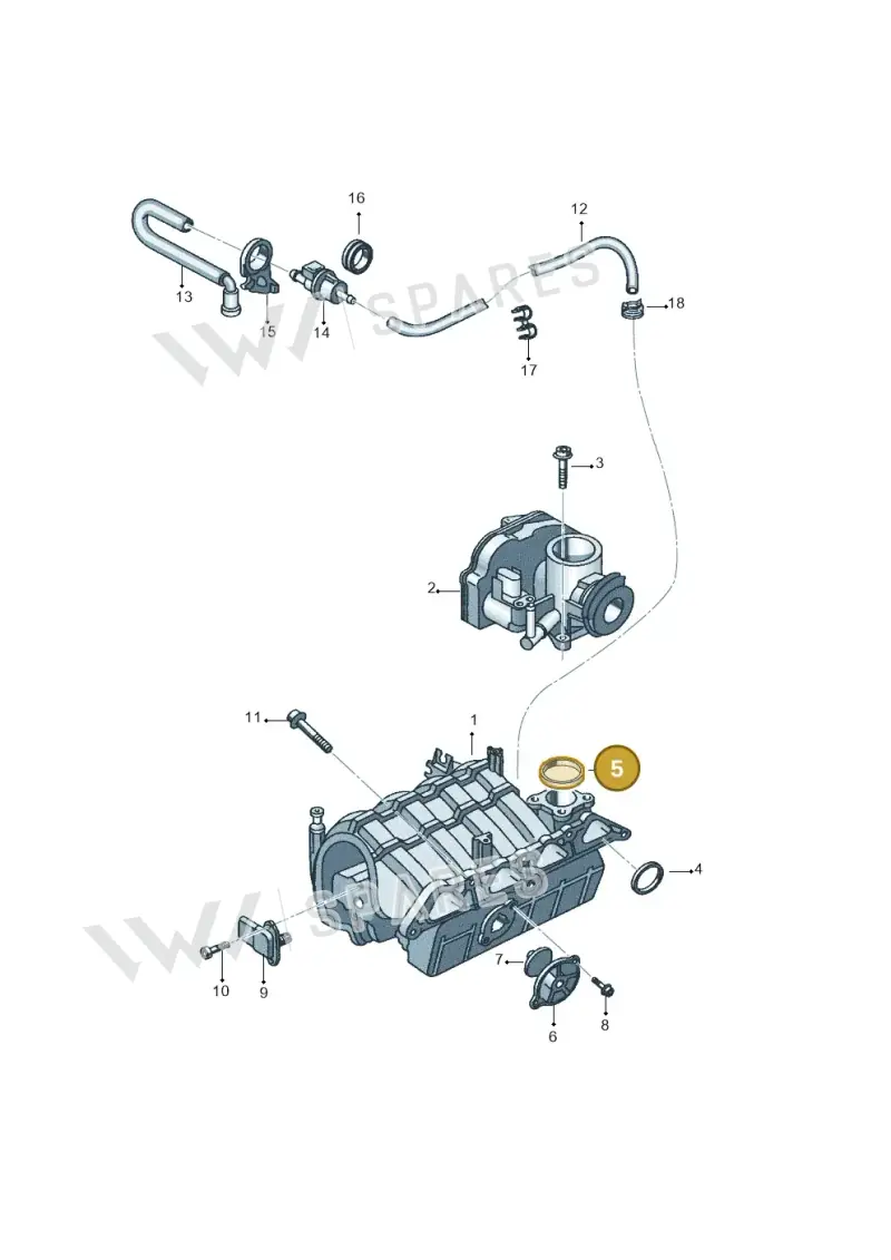 030133073E — Volkswagen Polo (2008-2009) diagram 657133100, position 5